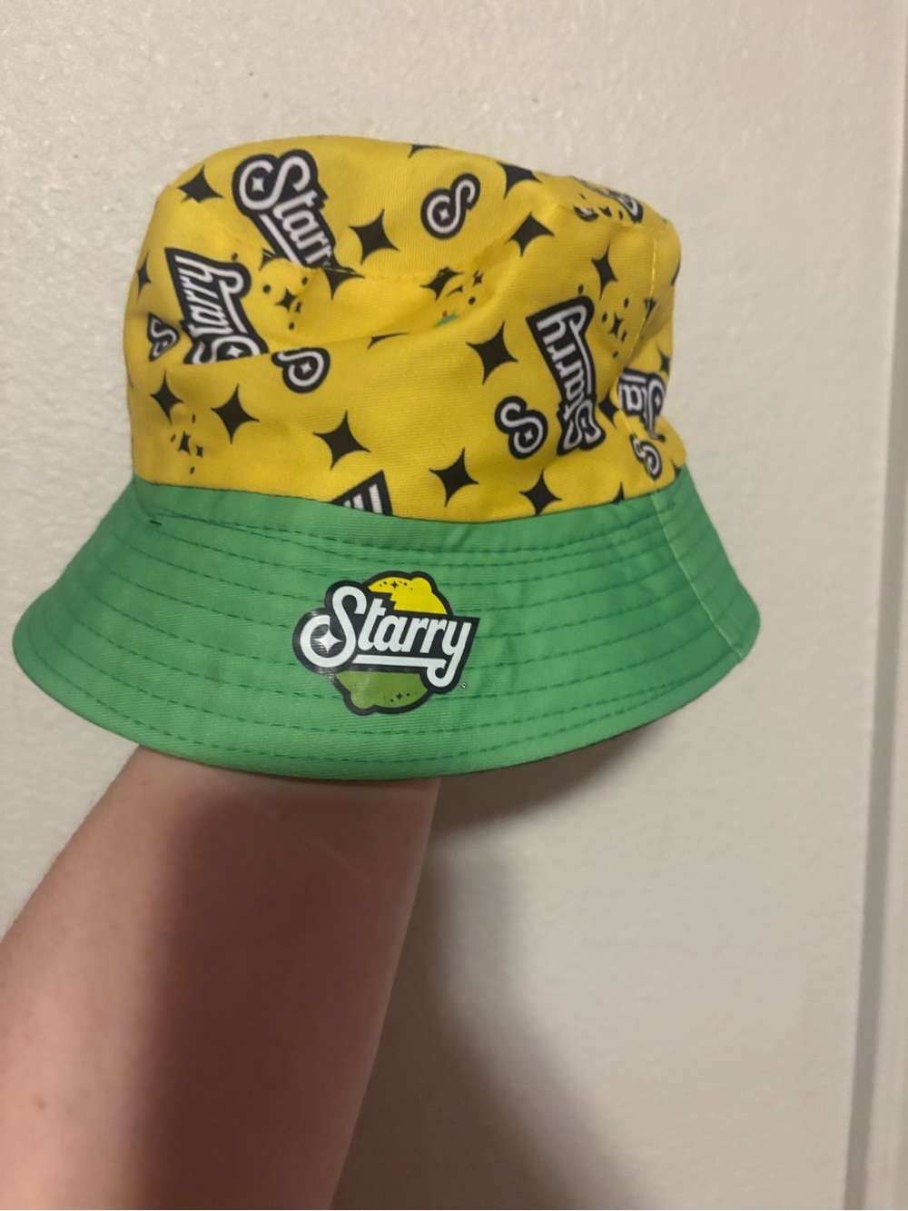 Yellow & Green reversible Bucket Hat